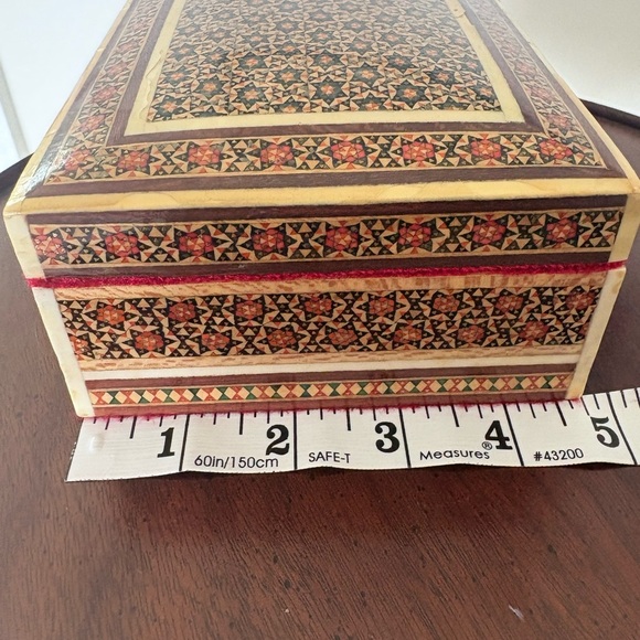 Mid Century Persian Khatamkari Bone Wood Inlay Box - Picture 4 of 7